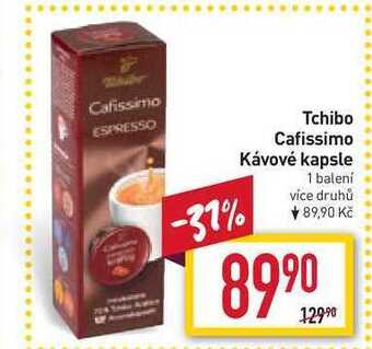 Billa Tchibo cafissimo kávové kapsle 1 balení nabídka