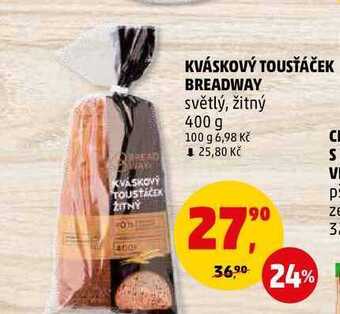 Penny Market Kváskový tousťáček breadway, 400 g nabídka