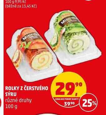 Penny Market Rolky z čerstvého sýru, 100 g nabídka