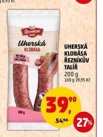 Penny Market Uherská klobása řezníkův talíř, 200 g nabídka