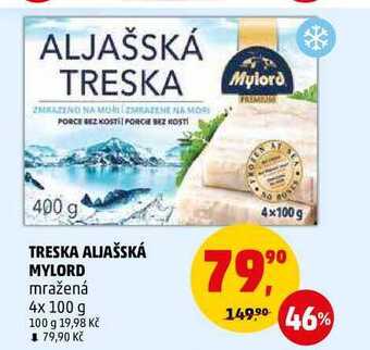 Penny Market Treska aljašská mylord, 4x 100 g nabídka