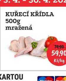 RABBIT řeznictví Kuřecí křídla 500g mražená nabídka