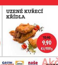 RABBIT řeznictví Uzené kuřecí křídla 100g nabídka