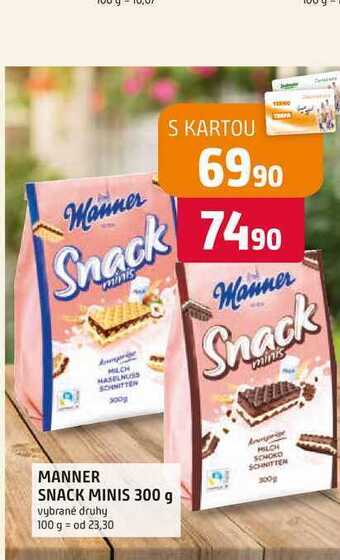 Trefa Manner snack minis 300 g nabídka