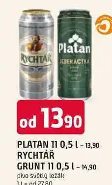 Trefa Platan 11% pivo světlý ležák 0,5l (plech) nabídka