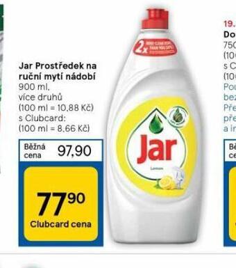 Tesco Jar prostředek na nádobí nabídka