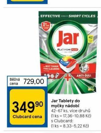 Tesco Jar tablety do myčky nádobí nabídka
