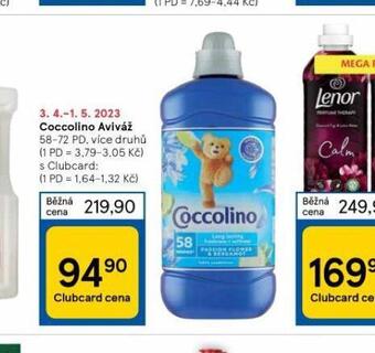 Tesco Coccolino aviváž nabídka