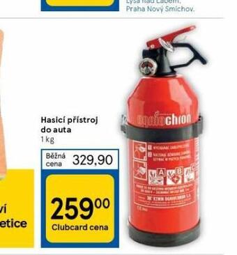 Tesco Hasicí přístroj do auta nabídka