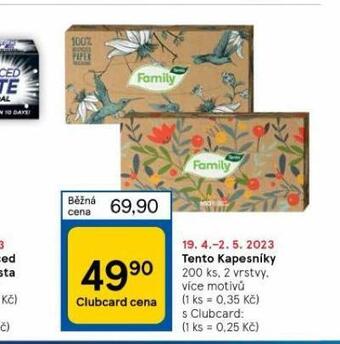 Tesco Tento kapesníky nabídka