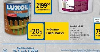 Tesco Luxol originál nabídka