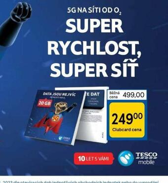 Tesco Sim karta nabídka