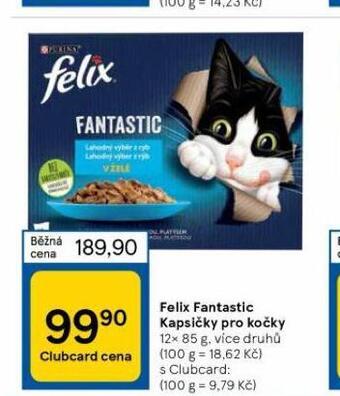 Tesco Felix fantastic kapsičky pro kočky nabídka