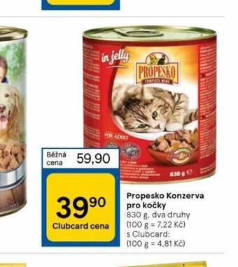 Tesco Propesko konzerva pro kočky nabídka