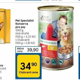 Tesco Pet specialist konzerva pro psy nabídka