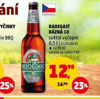 Penny Market Pivo radegast rázná 10 nabídka