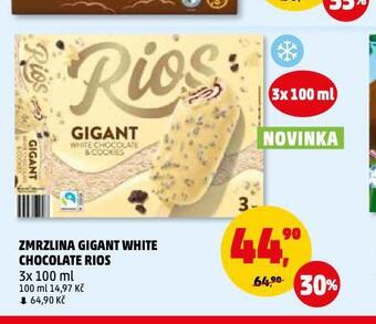 Penny Market Zmrzlina gigant white chocolate rios nabídka