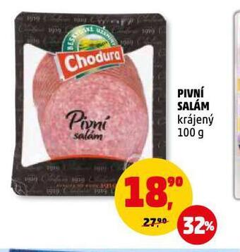 Penny Market Pivní salám nabídka