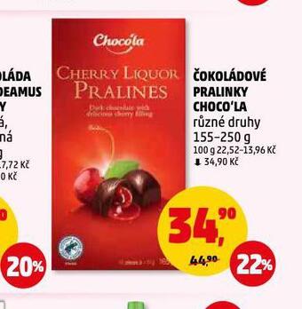 Penny Market Čokoládové pralinky choco´la nabídka