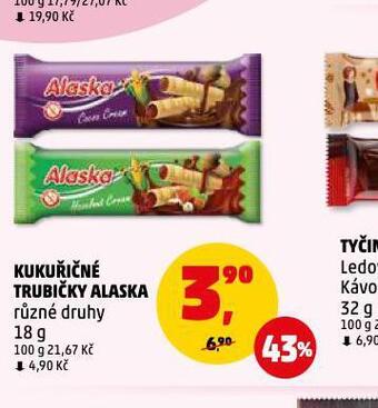 Penny Market Alaska kukuřičné trubičky nabídka