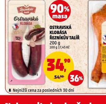Penny Market Ostravská klobása nabídka