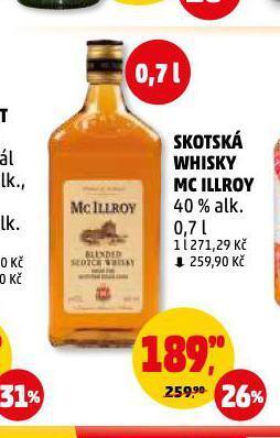 Penny Market Skotská whisky mc illroy nabídka