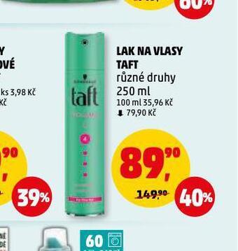 Penny Market Taft lak na vlasy nabídka