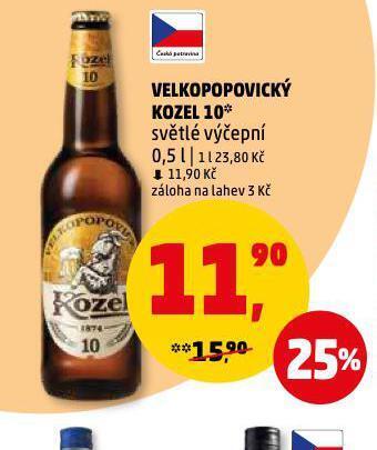 Penny Market Pivo velkopopovický kozel 10 nabídka