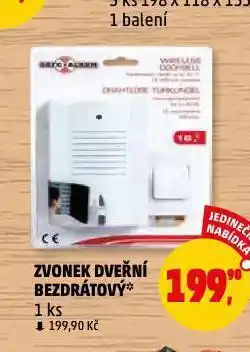 Zvonek dveřní bezdrátový