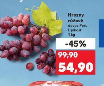 Kaufland Hrozny růžové nabídka