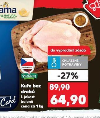 Kaufland Kuře bez drobů nabídka