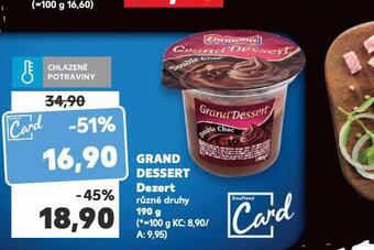 Kaufland Grand dessert dezert nabídka