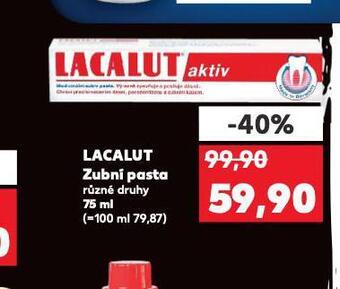 Kaufland Lacalut zubní pasta nabídka