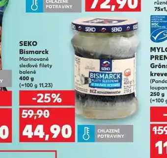 Kaufland Seko bismarck marinované sleďové filety nabídka