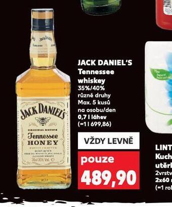 Kaufland Jack daniel´s tennessee whiskey nabídka