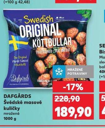 Kaufland Dafgards švédské masové kuličky nabídka