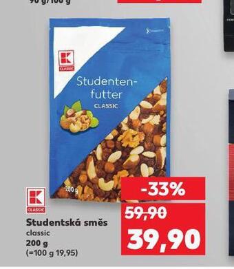Kaufland Studentská směs classic nabídka