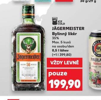 Kaufland Jägermeister bylinný likér nabídka