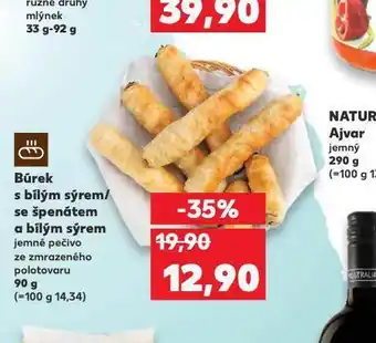 Kaufland Búrek se špenátem a bílým sýrem nabídka