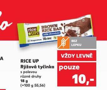 Kaufland Rice up rýžová tyčinka nabídka