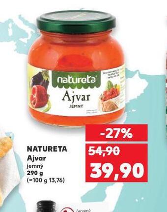 Kaufland Natureta ajvar nabídka