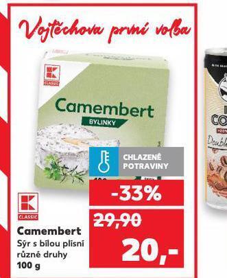Kaufland Camembert nabídka