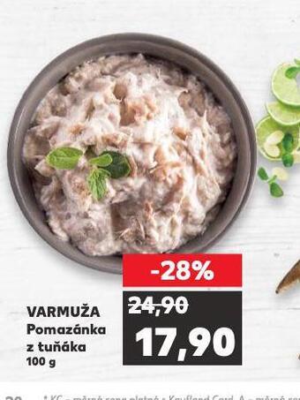 Kaufland Varmuža pomazánka z tuňáka nabídka