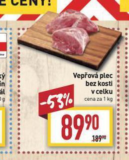 Billa Vepřová plec bez kosti nabídka
