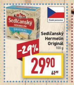 Billa Sedlčanský hermelín nabídka