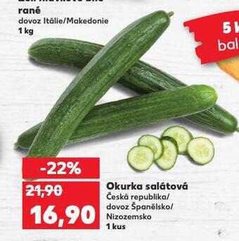 Kaufland Okurka salátová nabídka