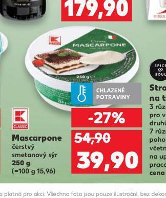Kaufland Mascarpone nabídka