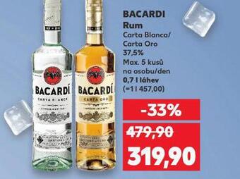 Kaufland Bacardi rum nabídka