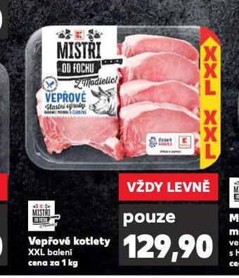 Kaufland Vepřové kotlety xxl balení nabídka
