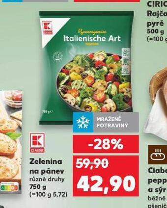 Kaufland Zelenina na pánev nabídka